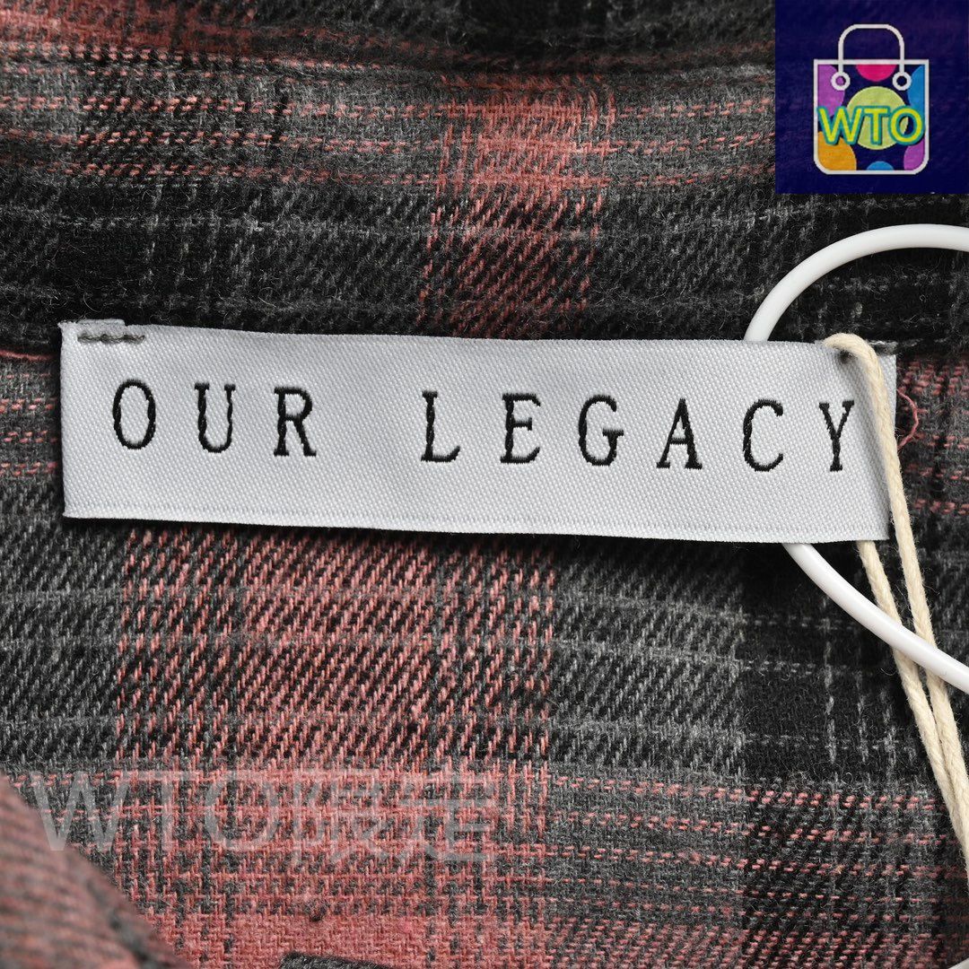  今日 OUR LEGACY アウアレガシー チェック柄シャツ 柔らかいコットンブラッシュド素材アウター トップス トップス バレエ