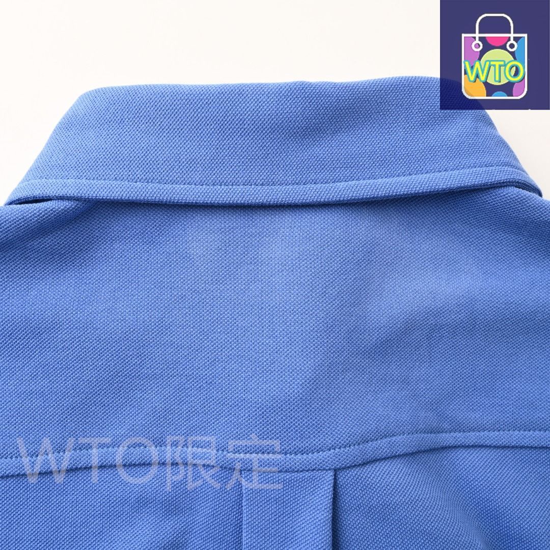  今日 Miu ミュウミュウ 青色小ロゴコットンピケロングスリーブシャツシリーズアウター トップス トップス バレエ