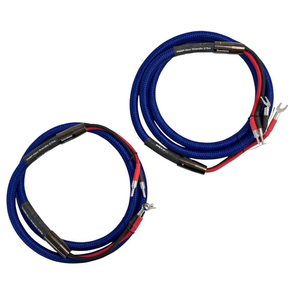 ZONOTONE SPケーブル ７NSP-Grandio10　中古良品2mペア ZONOTONE 7NSP-Neo Grandio 07Hi スピーカーケーブル 2本 2M