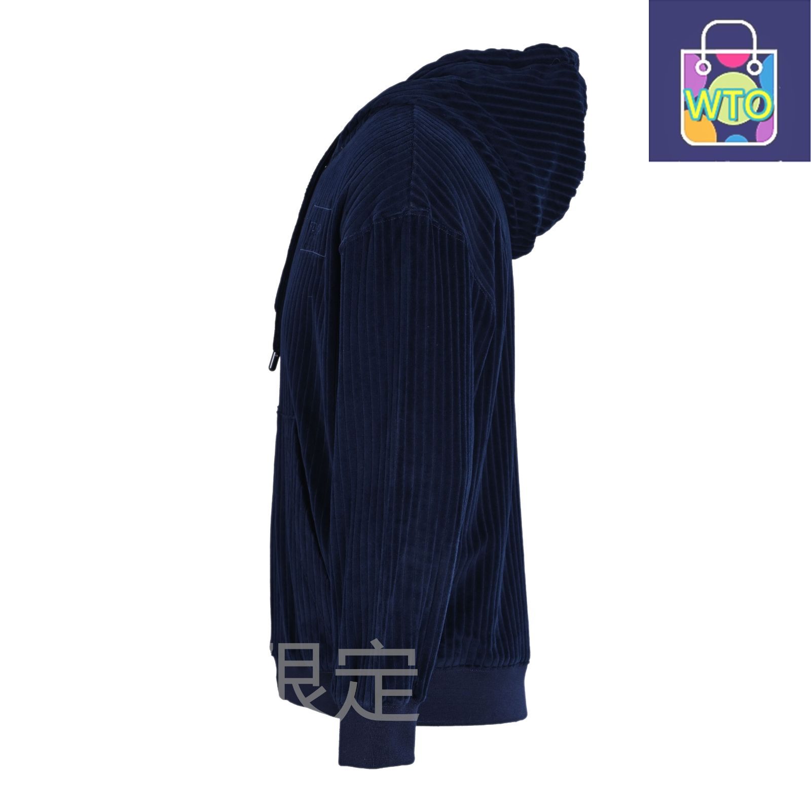 今日 Fendi フェンディ FDブルーコーデュロイフードジッパースウェットシリーズ 純綿素材ダブルFジッパーアウター トップス