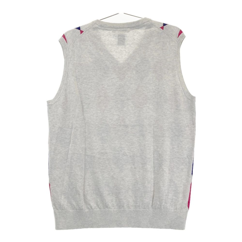 サイズ：3 ZOY ゾーイ Vネック ニットベスト カシミヤ混 ダイヤ柄