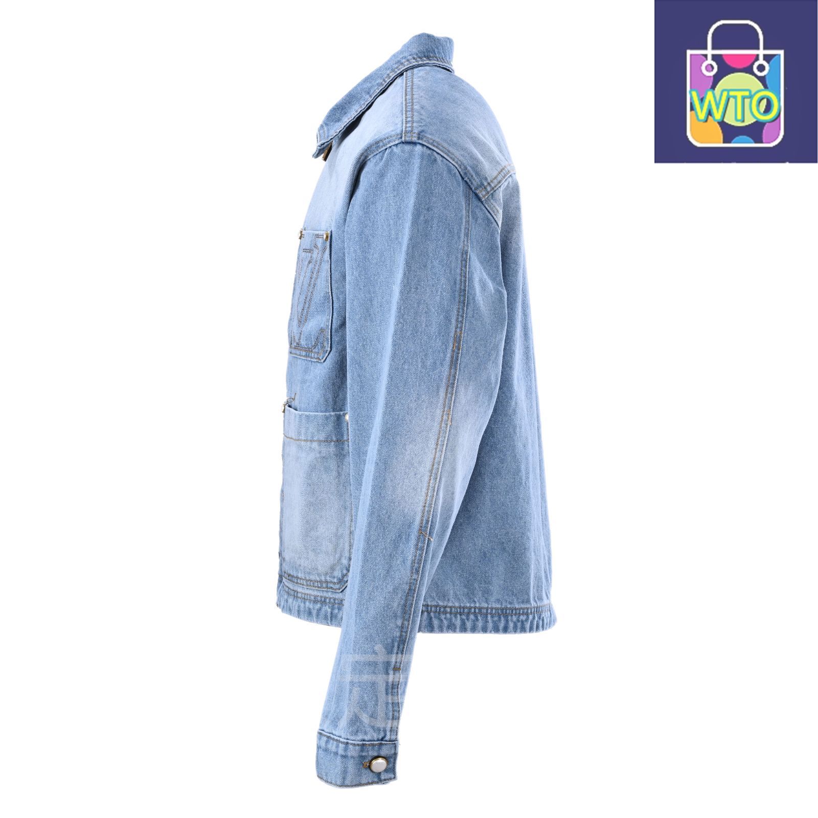 今日 Louis Vuitton ルイヴィトン LV 刺繍ポケットデニムジャケットシリーズ 洗水デニム素材アウター トップス