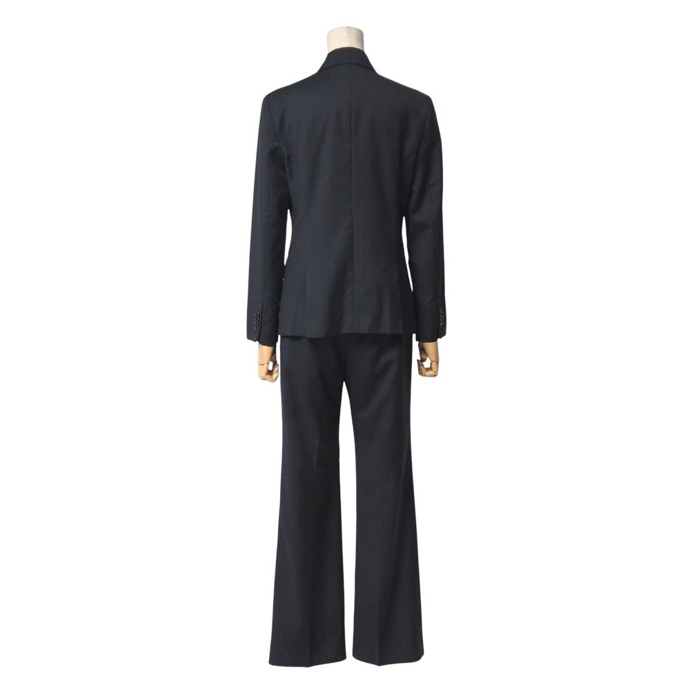 BURBERRY バーバリー パンツスーツ サイズ38 ストライプ ブレザー テーラード シングルジャケット フ パンツ スラックス ブランド古着 20251112 RA6500