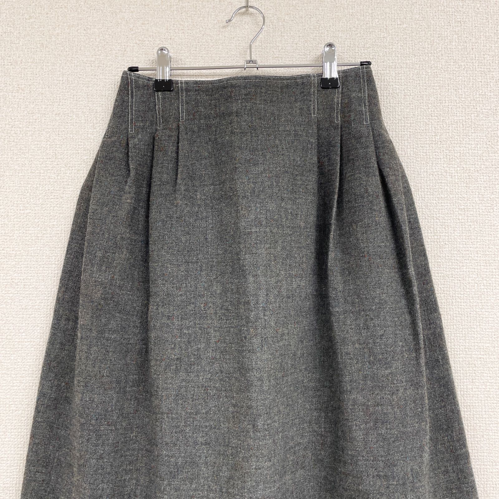 ミナペルホネン　ロングスカート mina perhonen ミナペルホネン ロングスカート autumn ステッチ フレア
