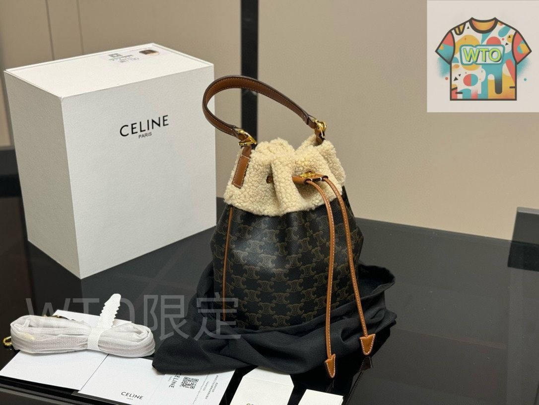 Celine バケットバッグ モノグラムデザイン - 折り畳みボックス付き セリーヌ レディースバッグ｜ ｜ -WTO輸入
