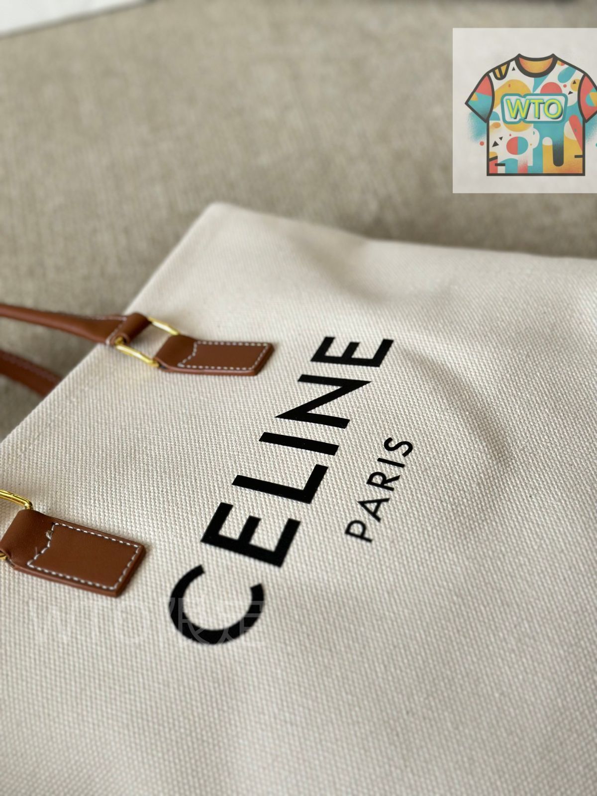 Celine キャンバス ショッピングトートバッグ - リサ着用モデル セリーヌ レディースバッグ｜WTO通販｜ -WTO輸入-QWM12