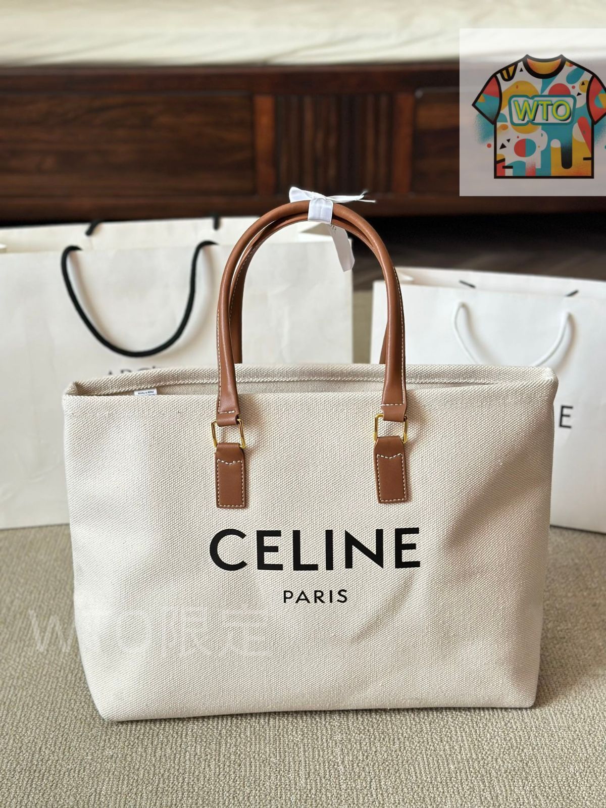 Celine キャンバス ショッピングトートバッグ - リサ着用モデル セリーヌ レディースバッグ｜WTO通販｜ -WTO輸入-QWM12