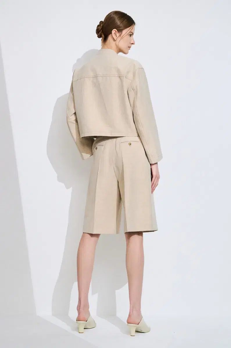 2025 TIME リネン ブレンド ボタン ジャケット The HANDSOME