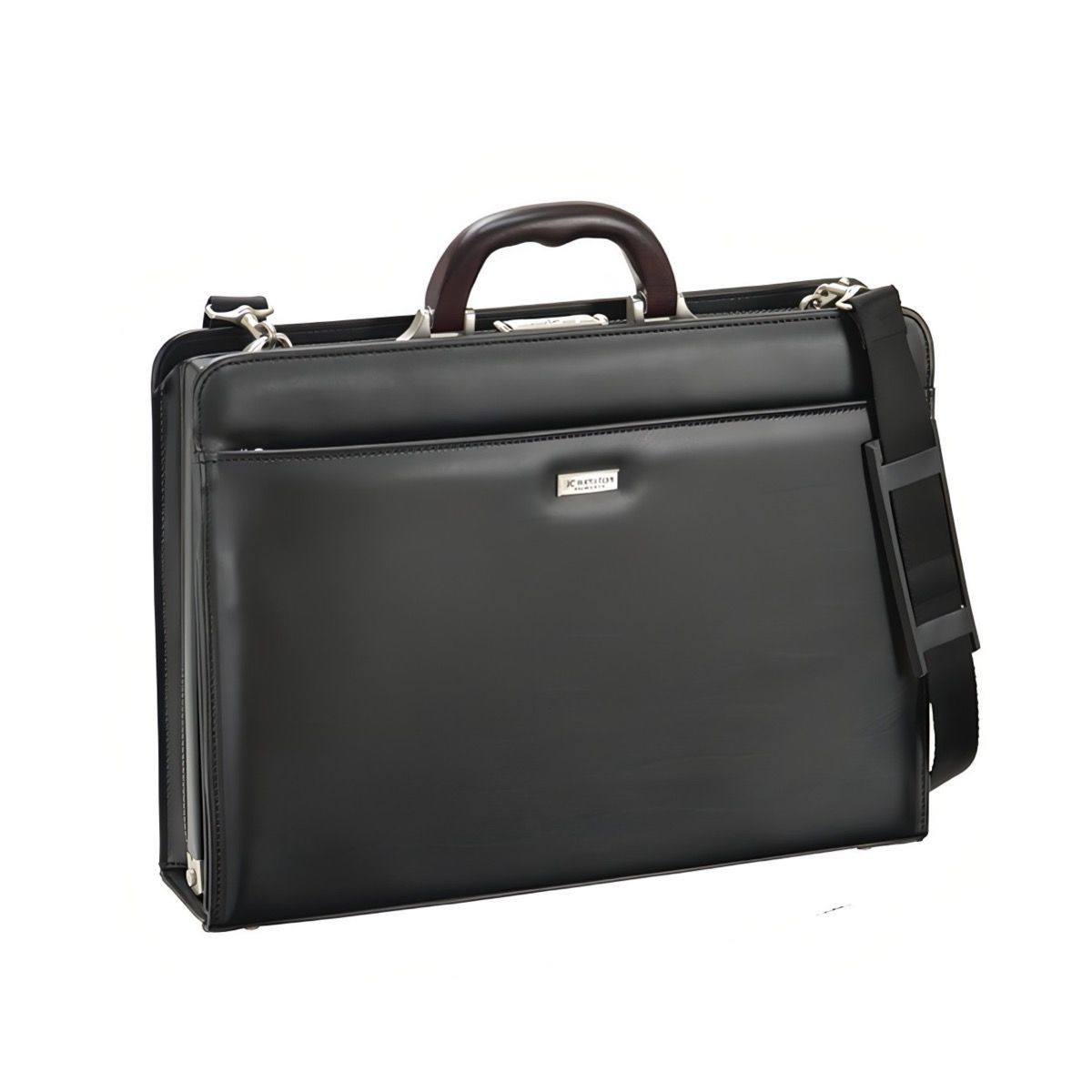 ジェーシーハミルトン J.C HAMILTON ビジネスバッグ ダレスバッグ 軽量 合皮 天然木手 A4対応 メンズ ブラック 人気 ブランド おしゃれ 感 ビジネス ビジカジ テレワーク オフィス 誕生日 記念 プレゼント ギフト