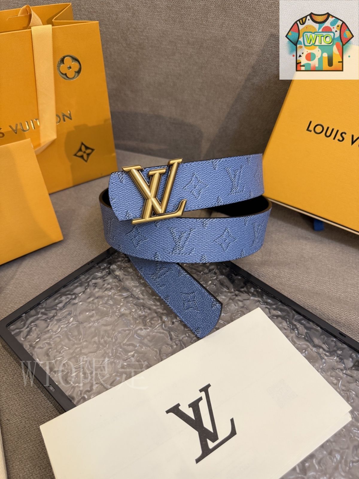 WTO通販 Louis Vuitton ルイヴィトン Dimension リバーシブルベルト WTO輸入 DYJ 50 テーラードジャケット ベルト 
