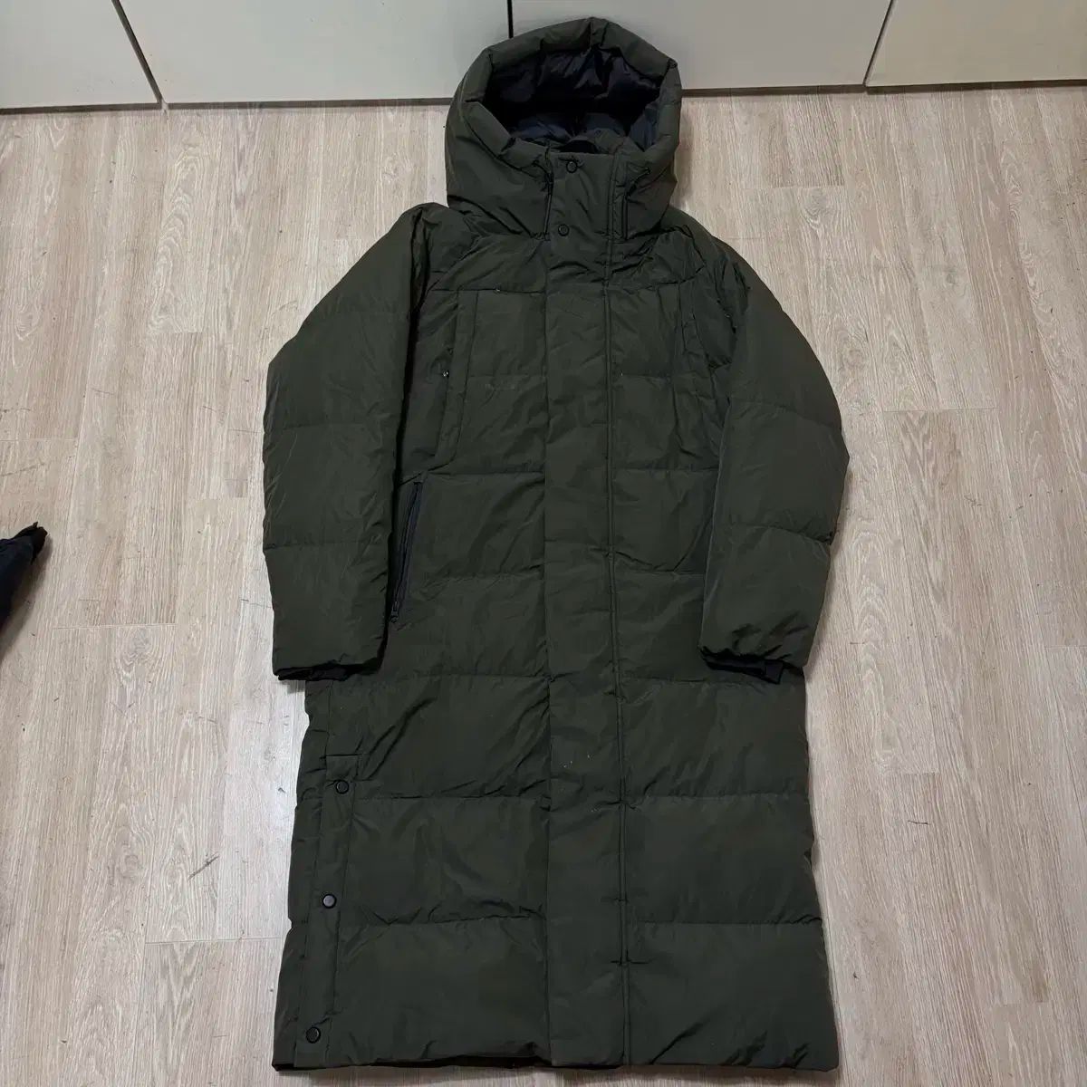 TOPTEN10 メンズ ダックダウン フーディー ダウンジャケット ロング丈 M/95