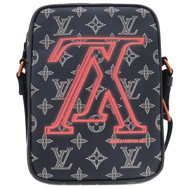 ルイヴィトン LOUIS VUITTON ショルダーバッグ ダヌーブ PM アップサイドダウン モノグラムキャンバス モノグラムインクキャンバス ネイビー 紺 メタリック金具 M43678 FO2188 箱