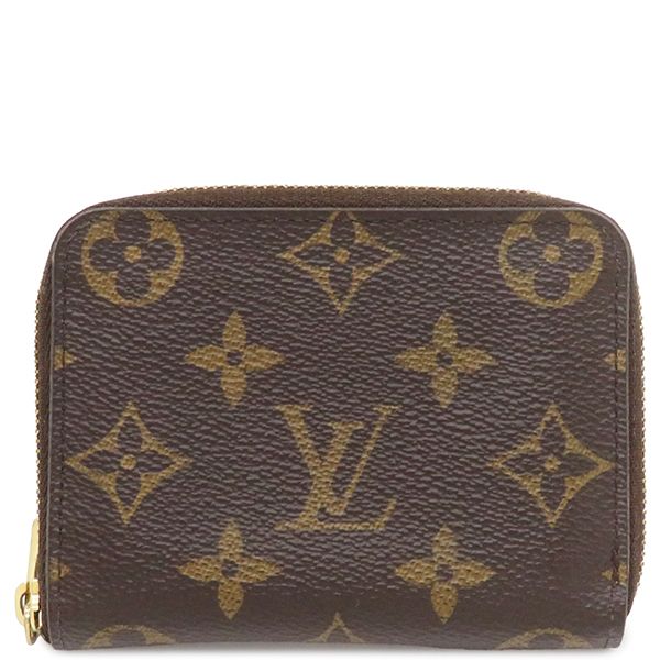 ルイヴィトン LOUIS VUITTON コインケース ジッピー コイン パース モノグラムキャンバス モノグラム ゴールド金具 茶 小銭入れ コンパクト財布 M60067 RFID 保存袋