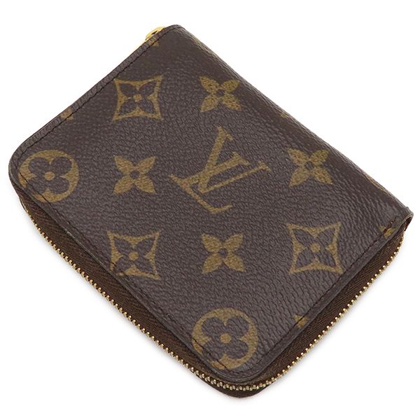 ルイヴィトン LOUIS VUITTON コインケース ジッピー コイン パース モノグラムキャンバス モノグラム ゴールド金具 茶 小銭入れ コンパクト財布 M 60067 RFID 保存袋