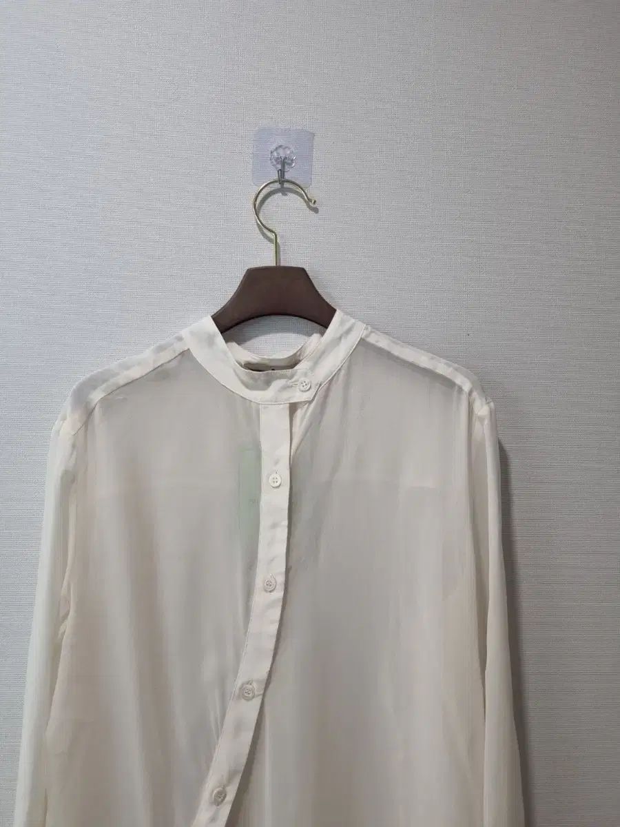  ピエール BALMAIN シルク アシメントリー シャツ 長袖 シャツ ブラウス