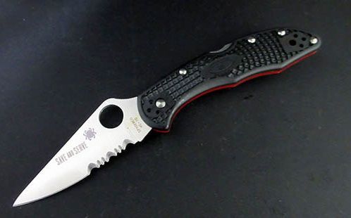 アウトドアナイフ C11FPSBKRD スパイダルコ デリカ4 レッドライン