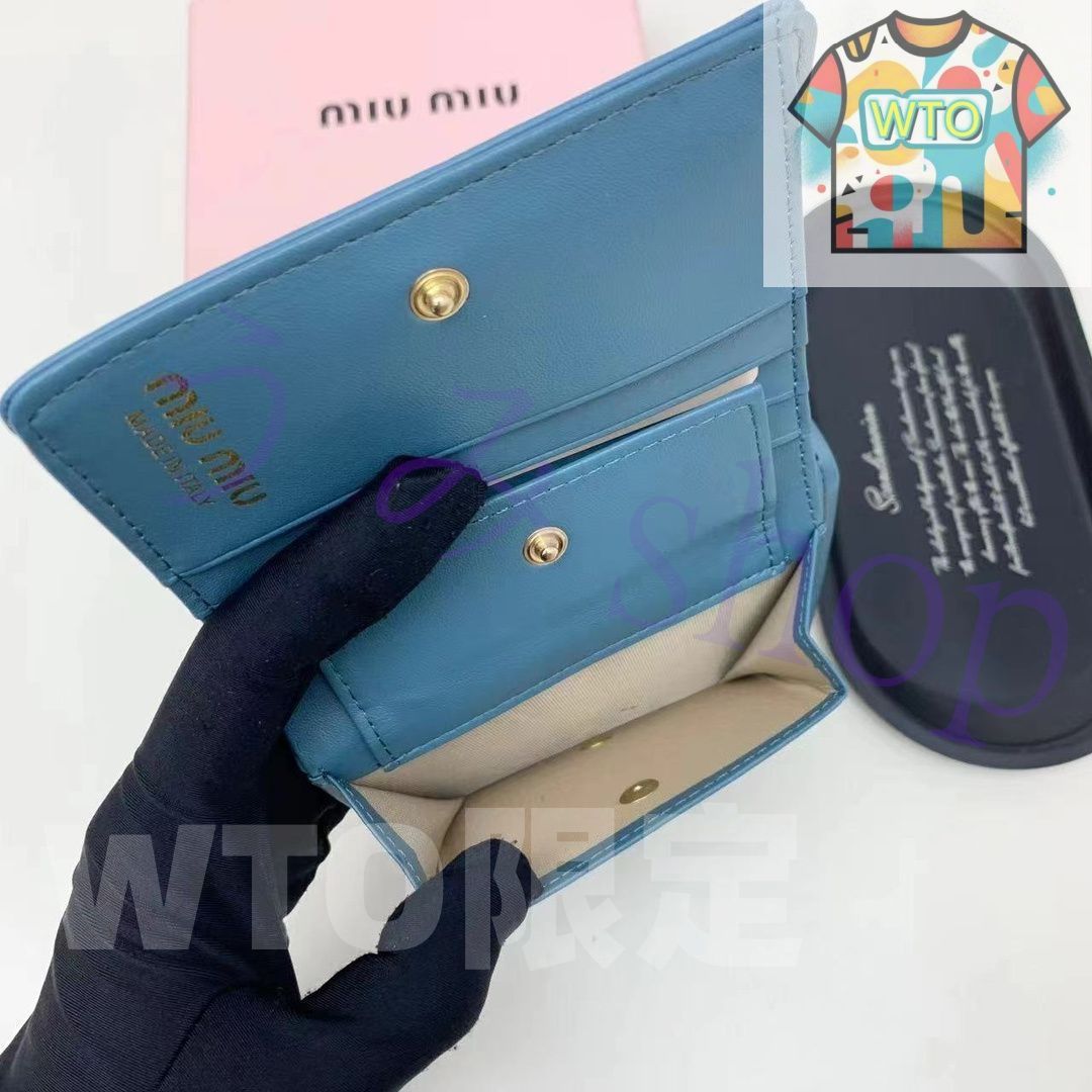  MIU 二つ折り財布 -WT 0輸入 二つ折り財布 折り財布