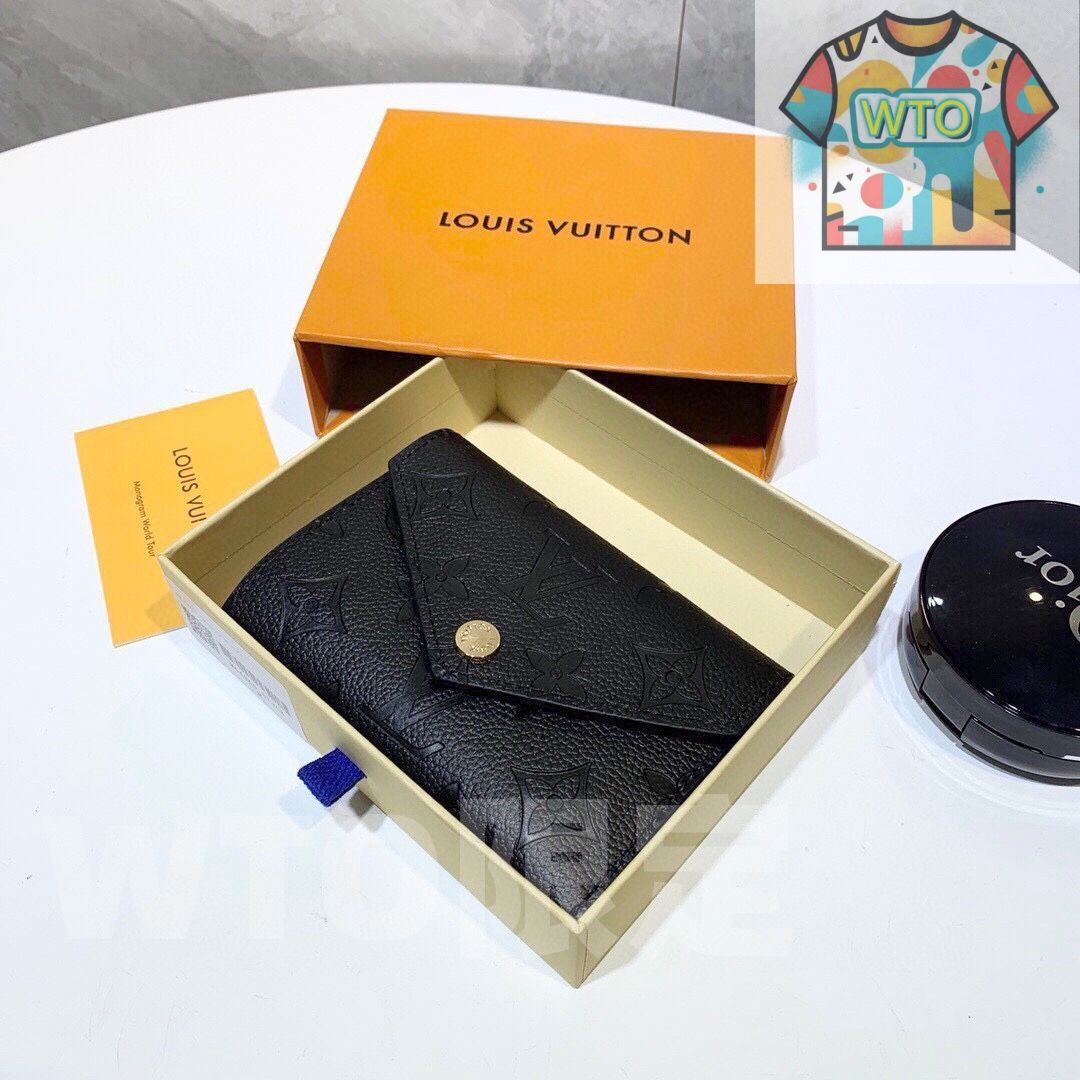 Louis Vuittonルイヴィトン 財布 クレジットカードスロットに紙幣と手形を収納 両用カセット財布 短冊財布は柔らかいエンボスレザーを素材にしている WT 0輸入