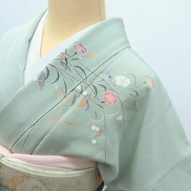 百華❀Y3859◇未着用 正絹 作家物落款 手描き友禅 手縫い仕立て 訪問着