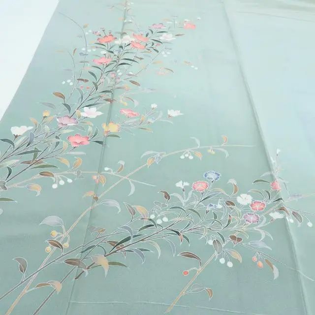 百華❀Y3859◇未着用 正絹 作家物落款 手描き友禅 手縫い仕立て 訪問着