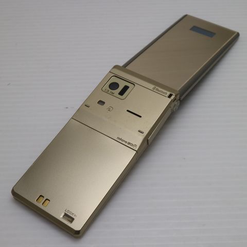 超 F 07 ゴールド ガラケー FUJITSU DoCoMo 本体 白ロム 07000