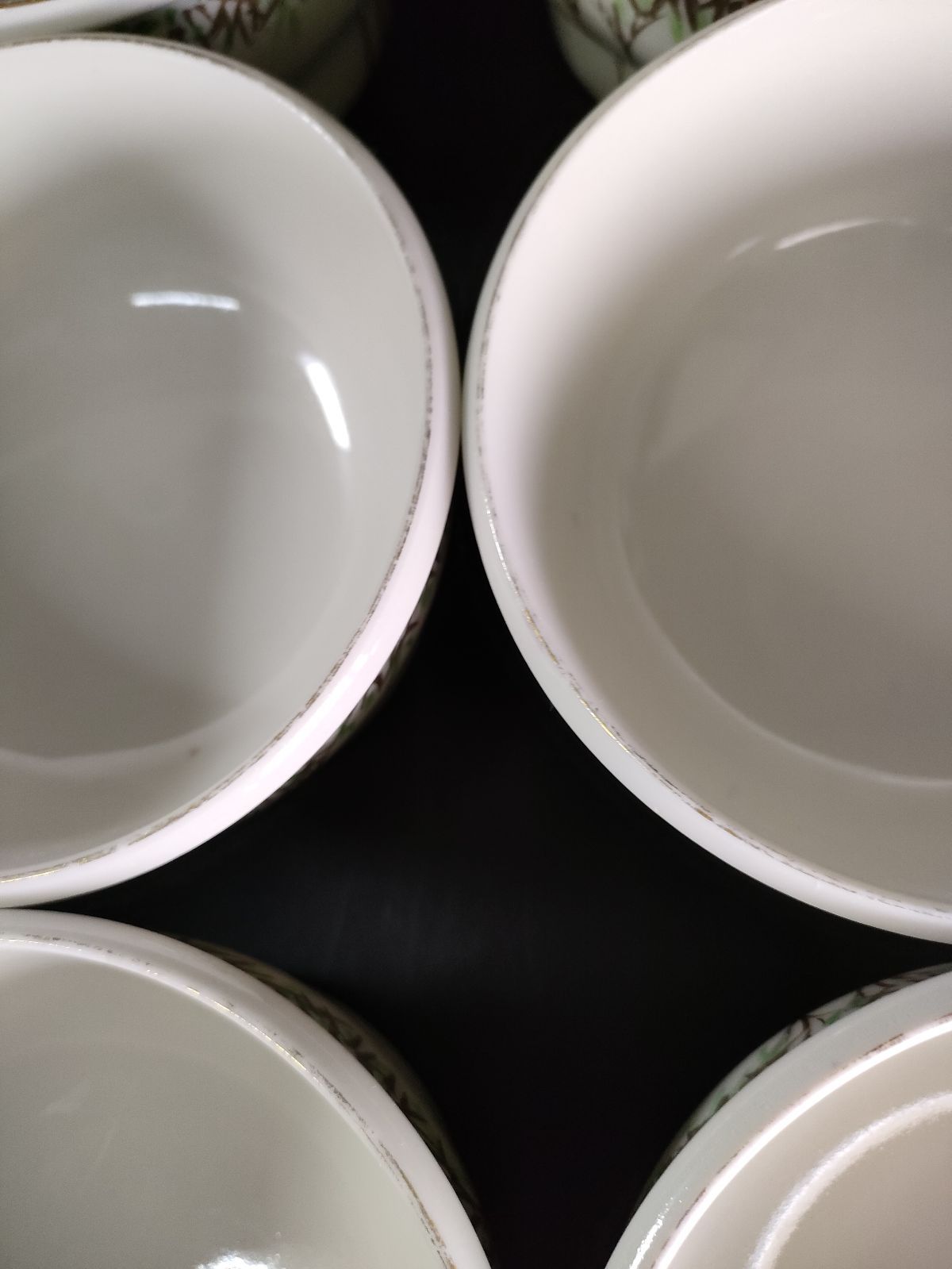 色絵錦若笹文高台小鉢24客 料亭