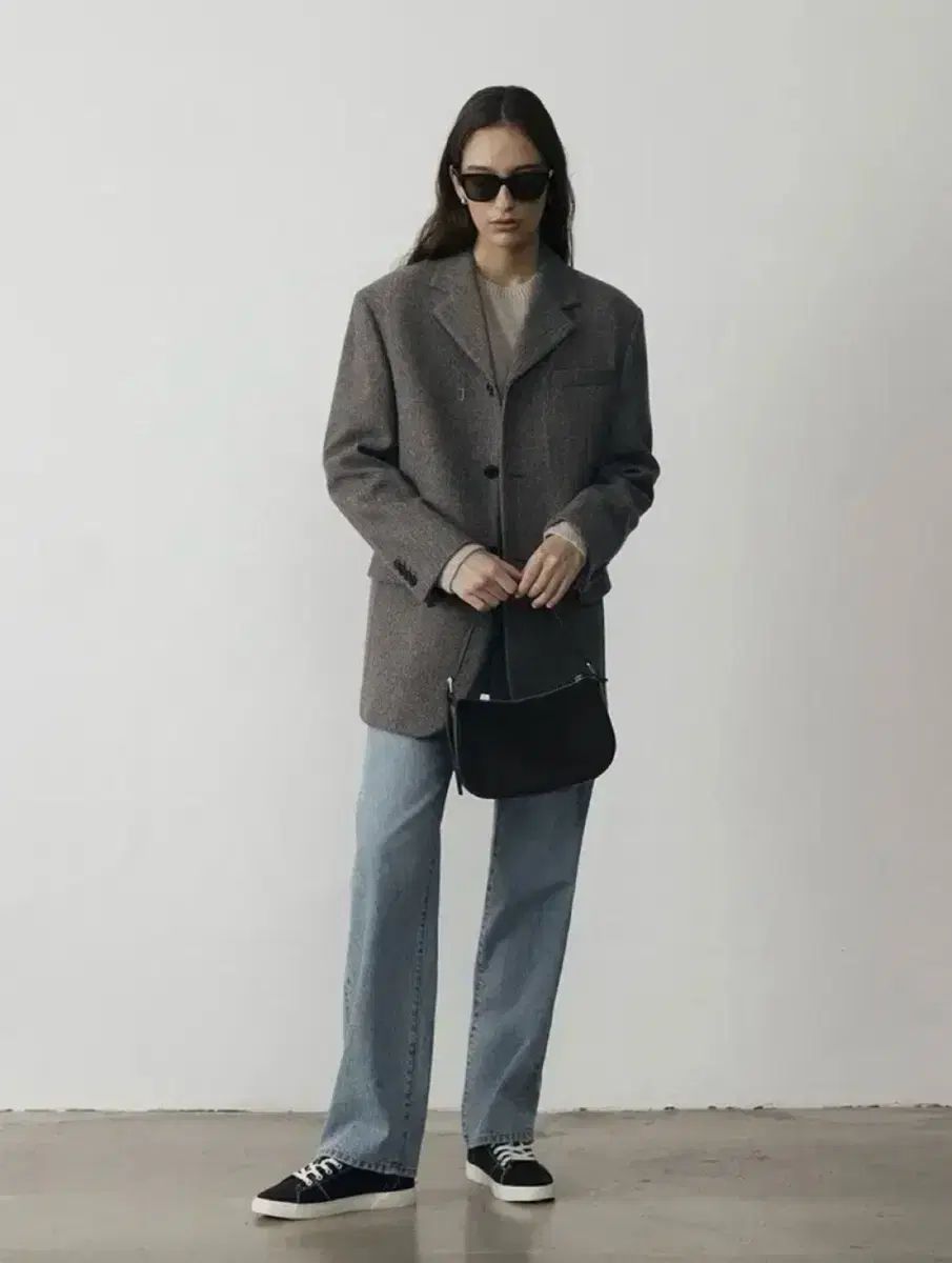 ダンスト dunst ヘリンボーン ウールジャケット ウールブレーザー xs