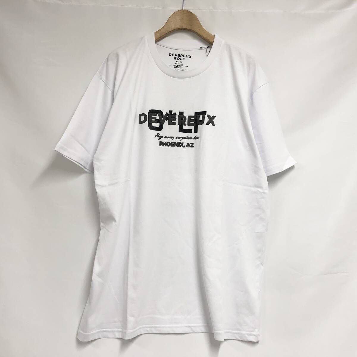 訳有 未使用 DEVEREUX GOLF（デヴァローゴルフ） ロゴTシャツ L