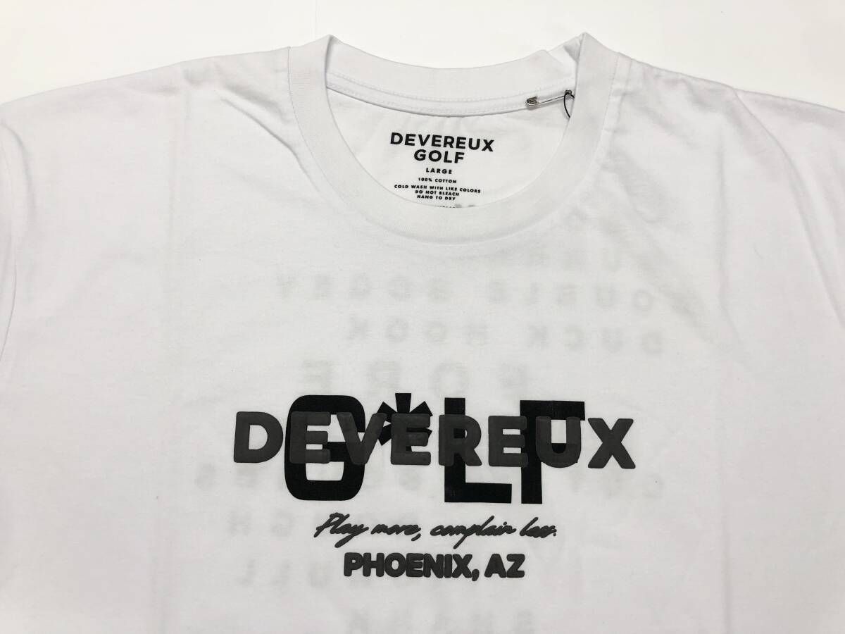 訳有 未使用 DEVEREUX GOLF（デヴァローゴルフ） ロゴTシャツ L