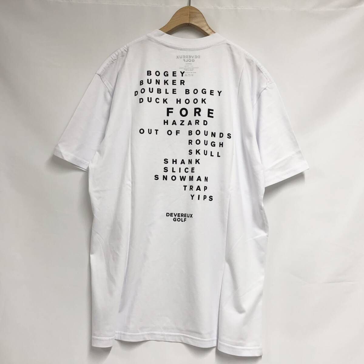 訳有 未使用 DEVEREUX GOLF（デヴァローゴルフ） ロゴTシャツ L