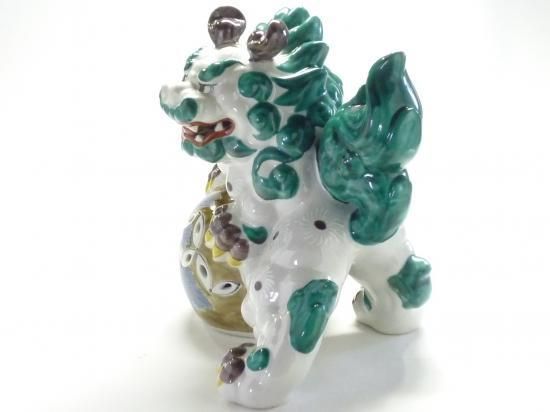 メーカー直送 九谷焼 獅子 幸運 置物 白 10号 - メルカリ