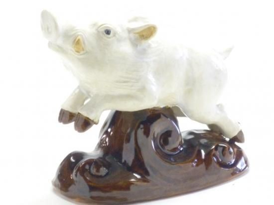 メーカー直送 2019年 干支 九谷焼 縁起置物 亥 作家 宮本 直樹作