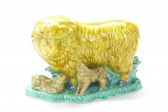 メーカー直送 九谷焼 干支 置物 インテリア 未 親子