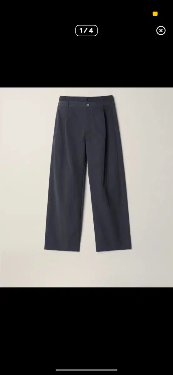 NOUVMAREE ee ダブルウェスト パンツ チャコール s