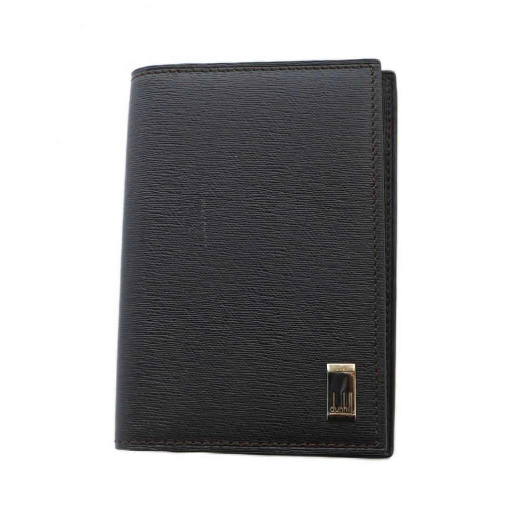 ダンヒル dunhill カードケース 名刺入れ 小物入れ レザー ロゴ 黒 ブラック GY18 MQ