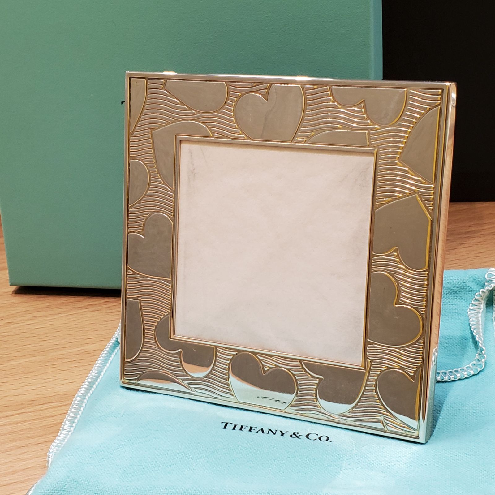 ティファニー 925 フォトフレーム ハート 写真立て