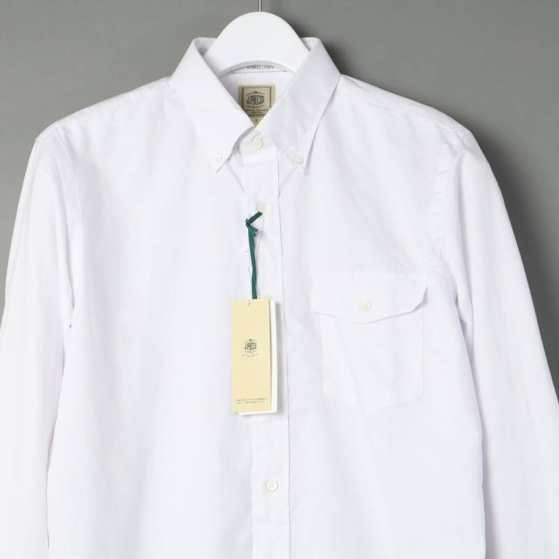 648 J.PRESS ジェイプレス ハイドブリッドリネン ボタンダウンシャツ Jプレス 長袖 ビジネス シャツ M L XL