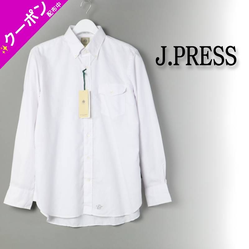 648 J.PRESS ジェイプレス ハイドブリッドリネン ボタンダウンシャツ Jプレス 長袖 ビジネス シャツ M L XL