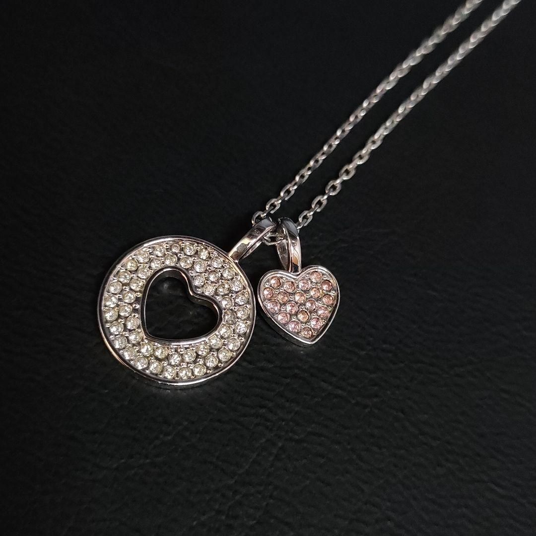 SWAROVSKI スワロフスキー ネックレス ハート ラインストーン