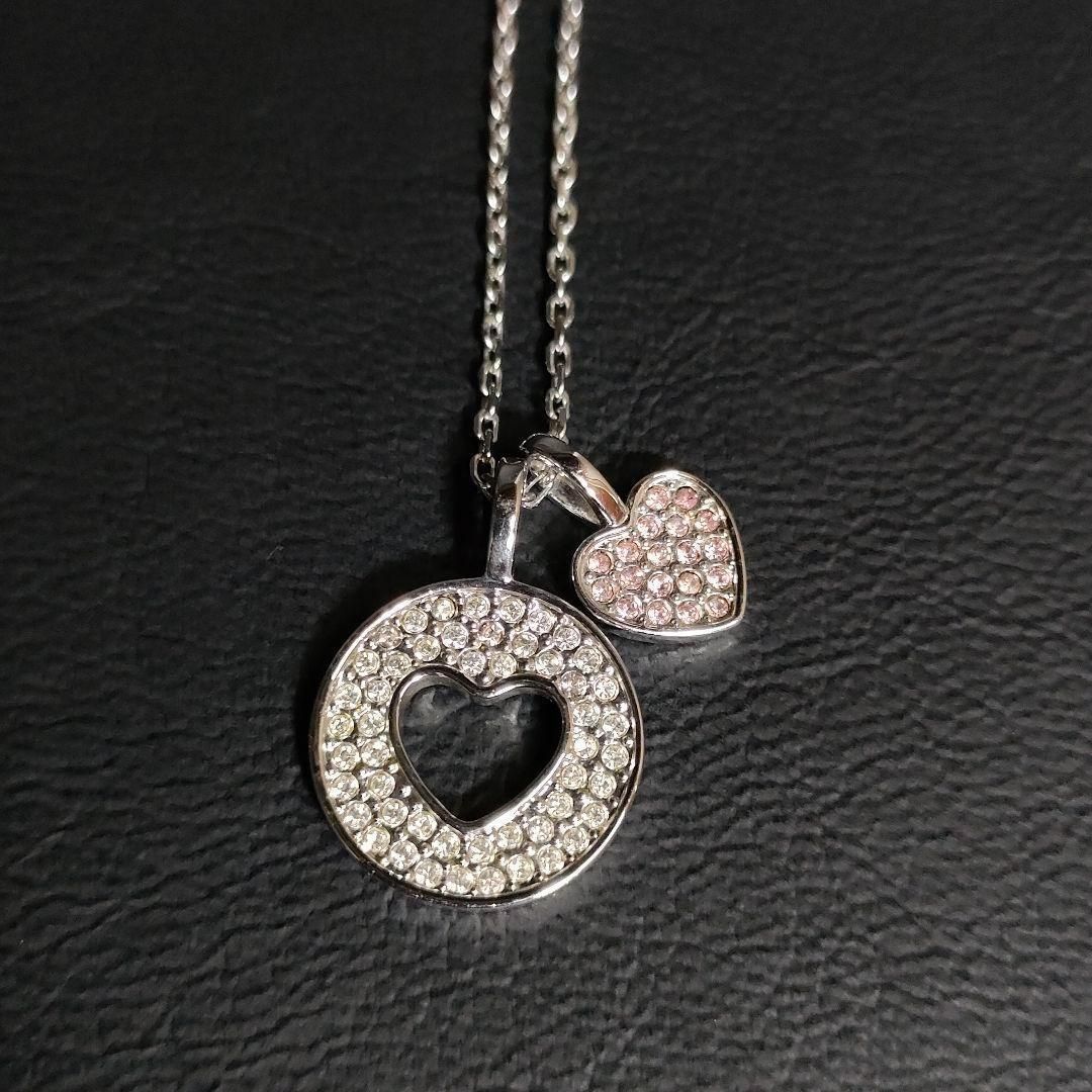 SWAROVSKI スワロフスキー ネックレス ハート ラインストーン