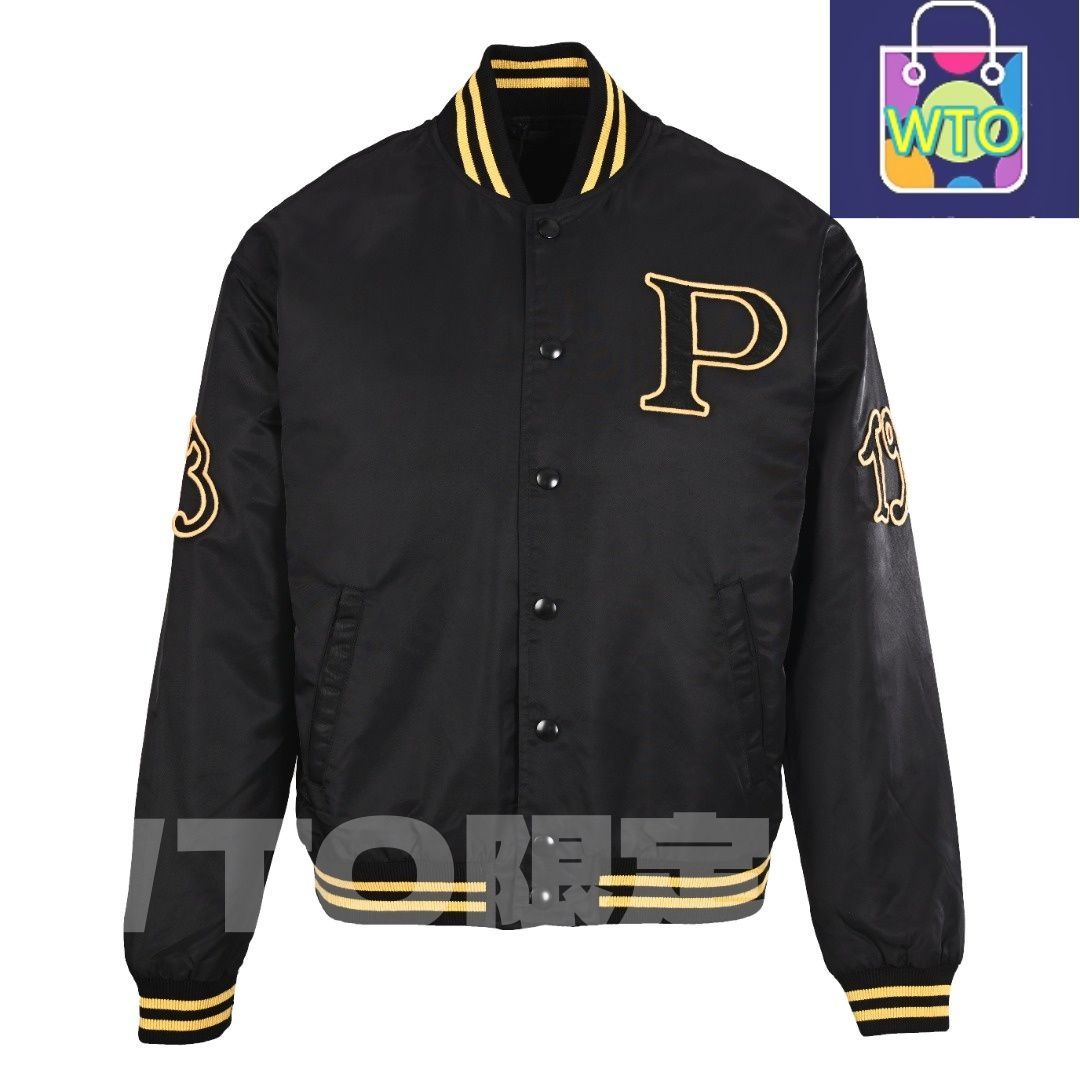 今日 Prada プラダ キャンバスグレインテクスチャーパデッドベースボールジャケットシリーズ 高密度綿素材＆タタミ刺繍デザイン スウェットシャツ アウター 秋冬トップス