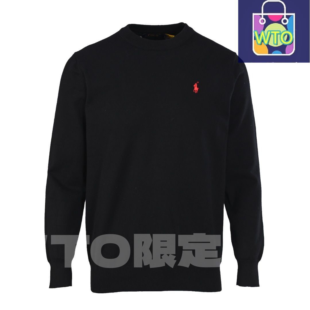 今日 Ralph Lauren ラルフローレン ポニーロゴニットセーター 高密コットン素材＆レトロ学園風 スウェットシャツ アウター 秋冬トップス