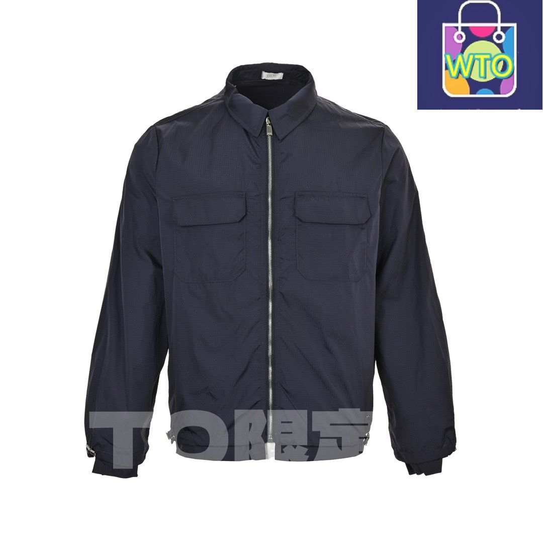 今日 Dior ディオール マルチポケットジッパージャケット 客供素材&ロゴエンブロイダリー スウェットシャツ アウター 秋冬トップス