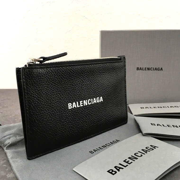 み BALENCIAGA コンパクトウォレット ブラック き 373