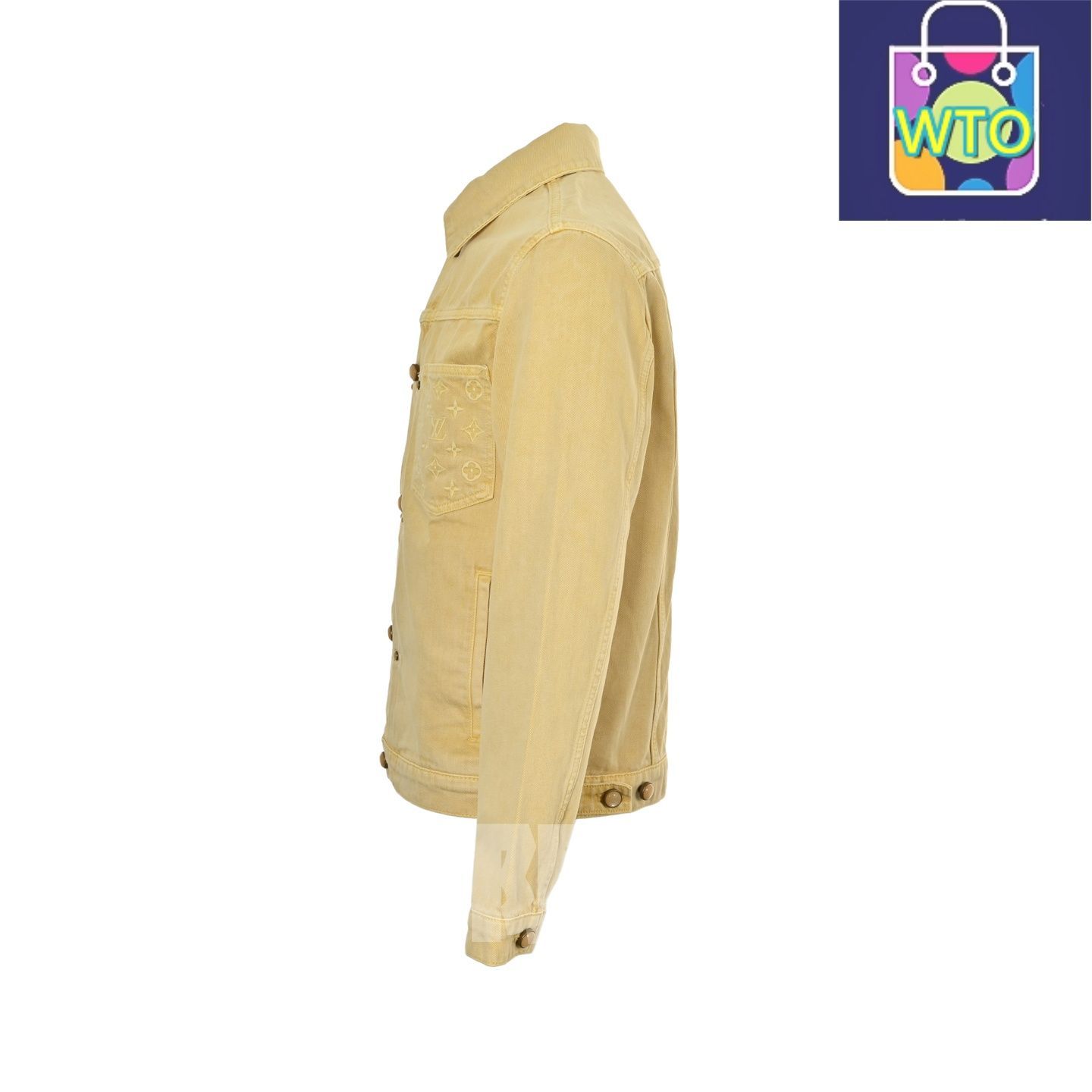 今日 Louis Vuitton ルイヴィトン モノグラムエンボスドデニムジャケット マルチプロセス洗浄&オーダーメイドハードウェア スウェットシャツ アウター 秋冬トップス