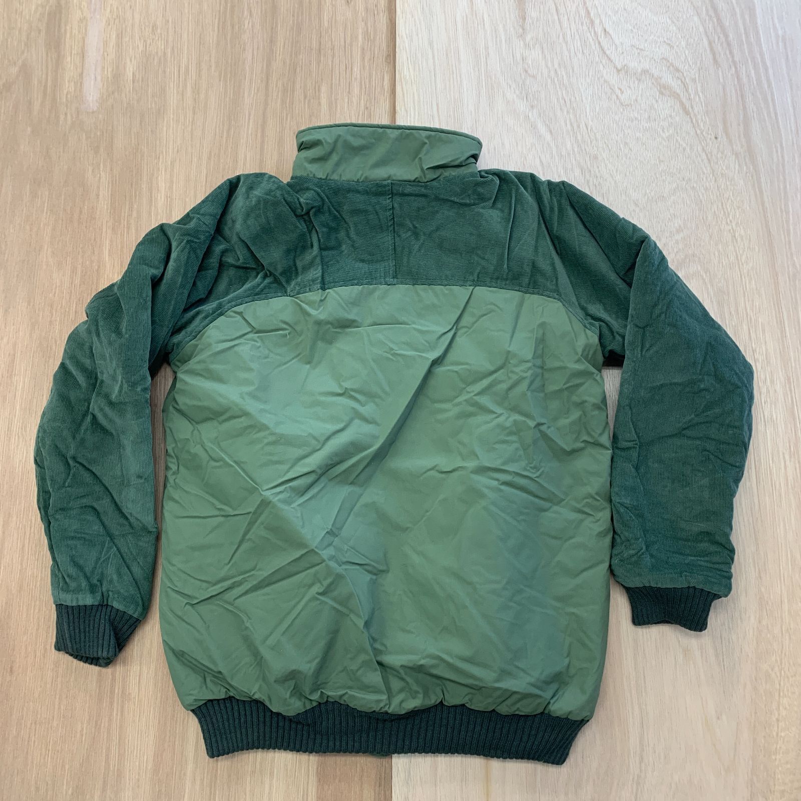 WOOLRICH／キルティング中綿ジャケット】メンズM／カーキ×コーデュロイ 