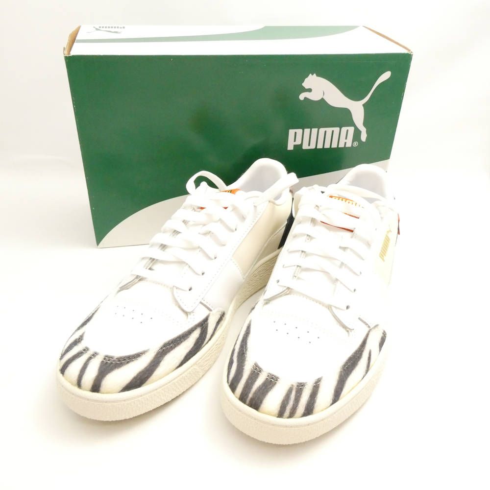 PUMA プーマ 373339 01 ラルフサンプソンMCワイルドキャット ローカットスニーカー 27.5cm レザー ハラコ ゼブラ アニマル 靴 シューズ メンズ AU3540