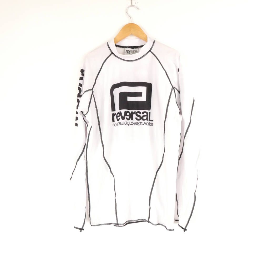 reversal リバーサル rvgear0036 ラッシュガード XL ポリエステル他 長袖 ロンT サーフ MMA 格闘技 ウェア メンズ HU1728A78
