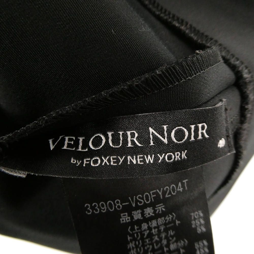 美品 VELOUR NOIR by FOXEY NEW YORK フォクシー 33908 ワンピース 40
