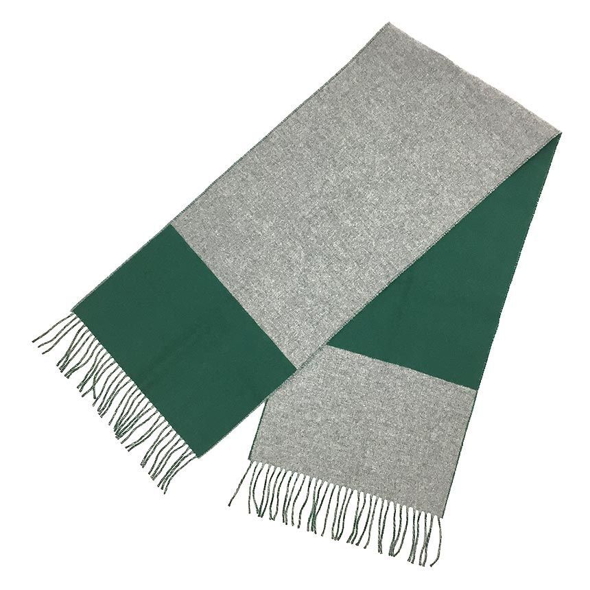 HERMES エルメス カシミヤ マフラー カザック バイカラー ショール